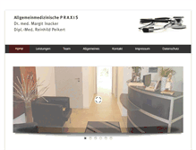 Tablet Screenshot of hausarzt-in-kleinmachnow.de